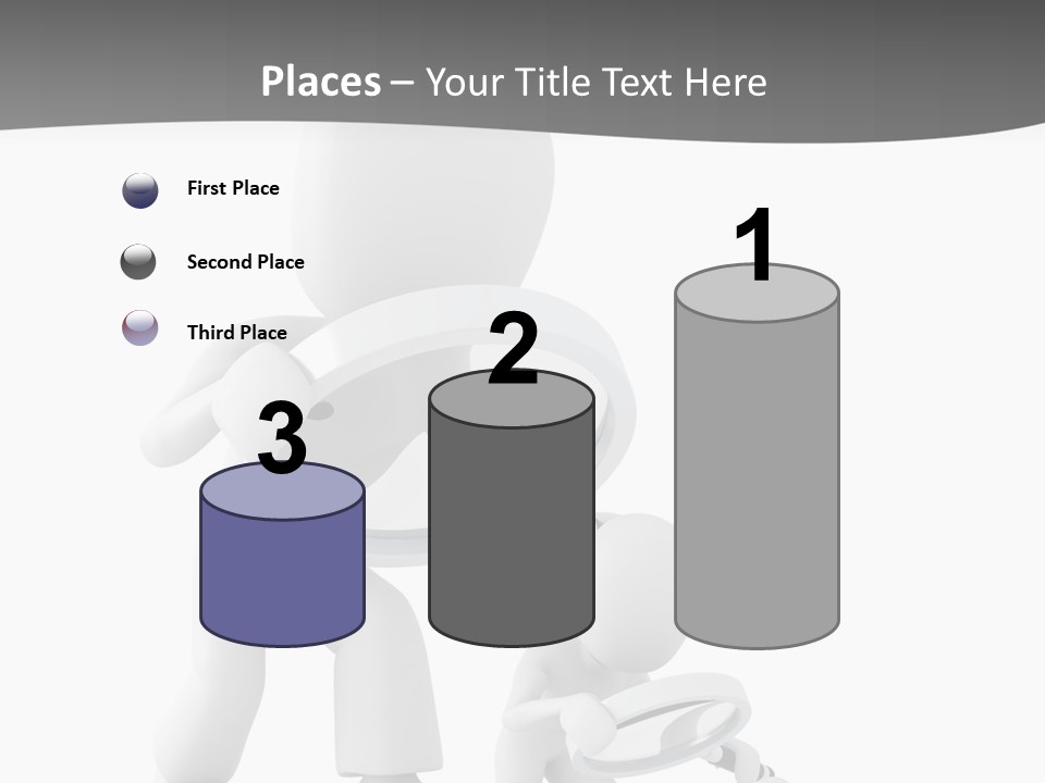 Close Up Render Magnifier PowerPoint Template