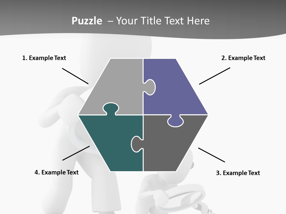 Close Up Render Magnifier PowerPoint Template