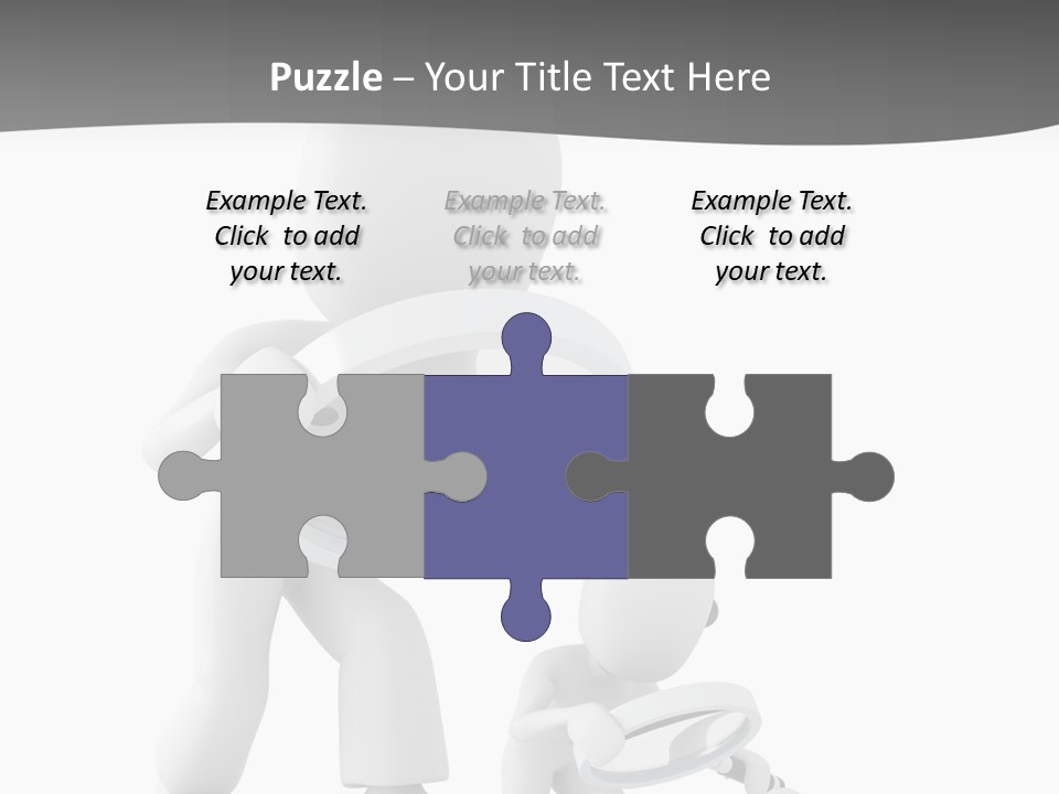 Close Up Render Magnifier PowerPoint Template