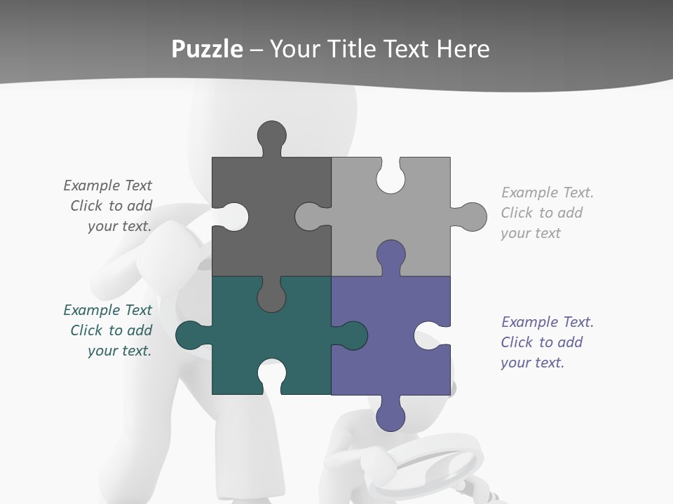 Close Up Render Magnifier PowerPoint Template