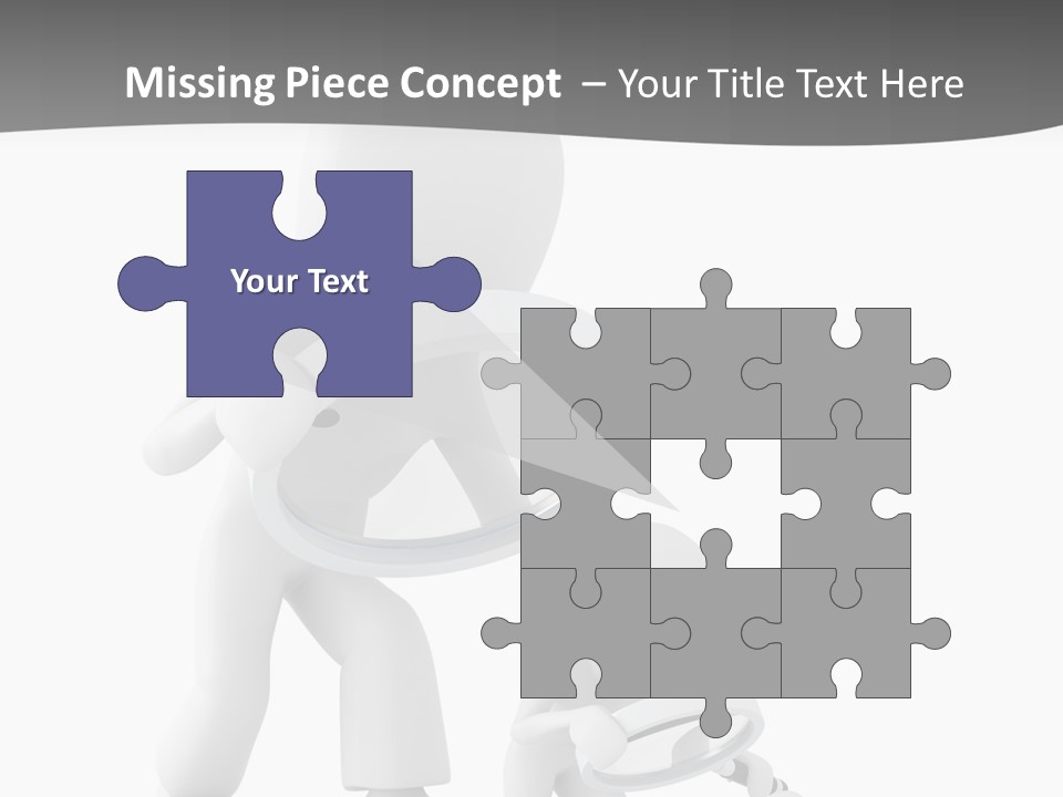 Close Up Render Magnifier PowerPoint Template