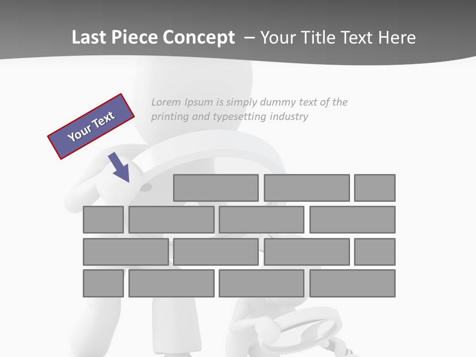 Close Up Render Magnifier PowerPoint Template