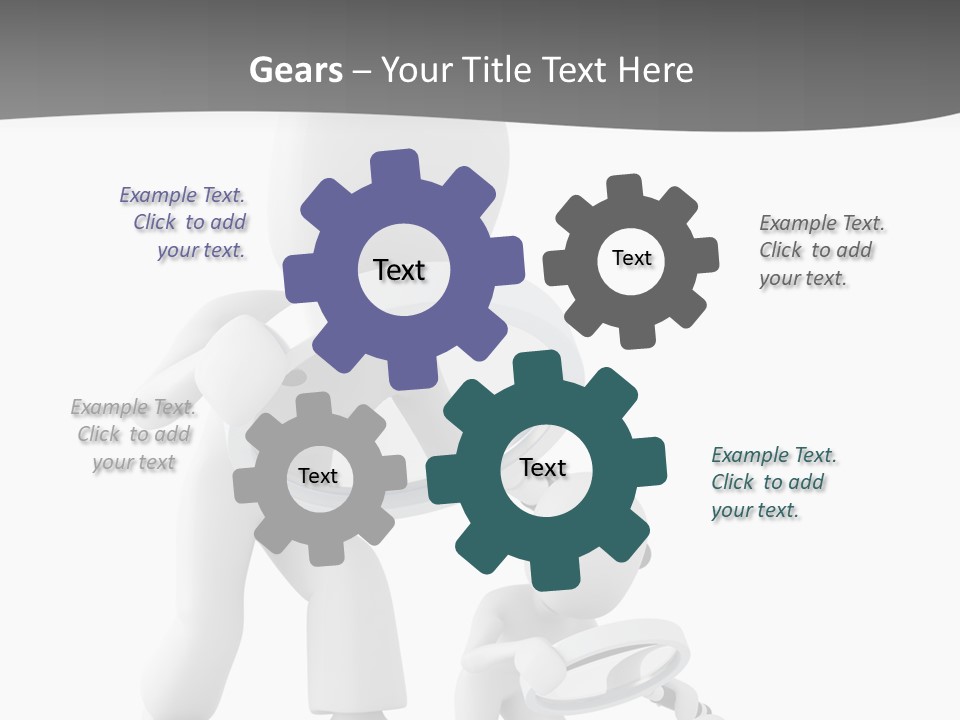 Close Up Render Magnifier PowerPoint Template
