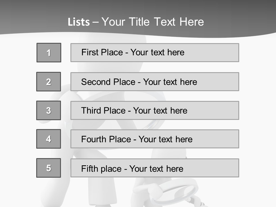 Close Up Render Magnifier PowerPoint Template