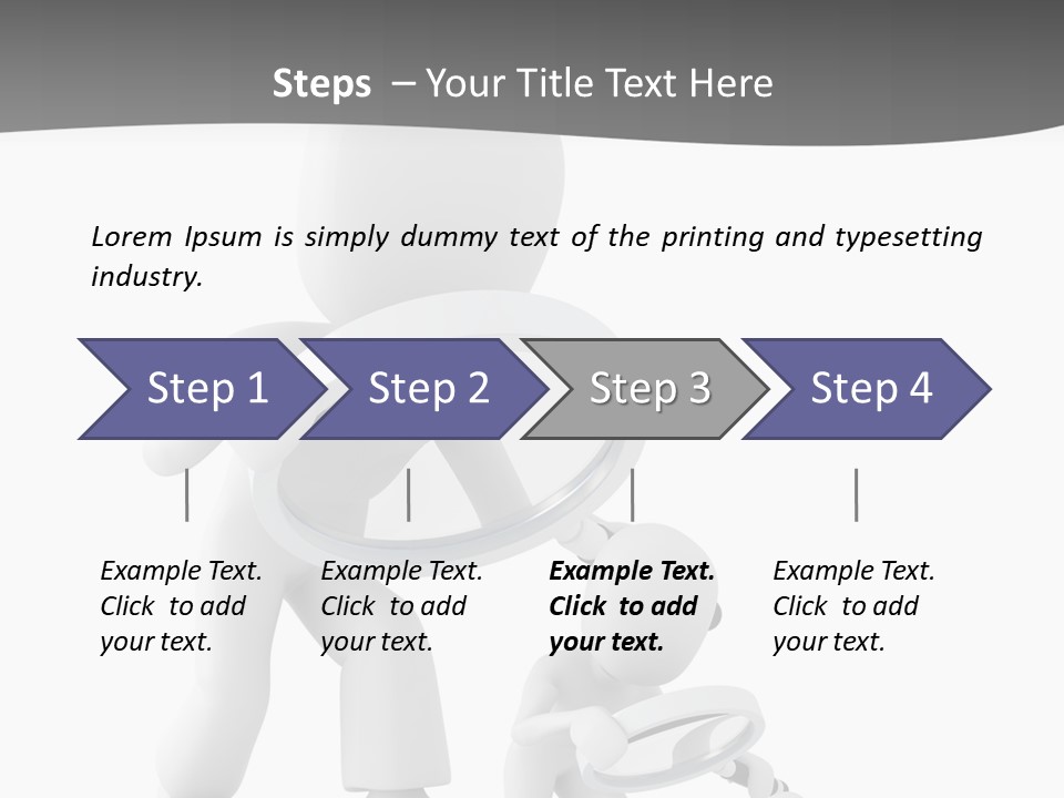 Close Up Render Magnifier PowerPoint Template