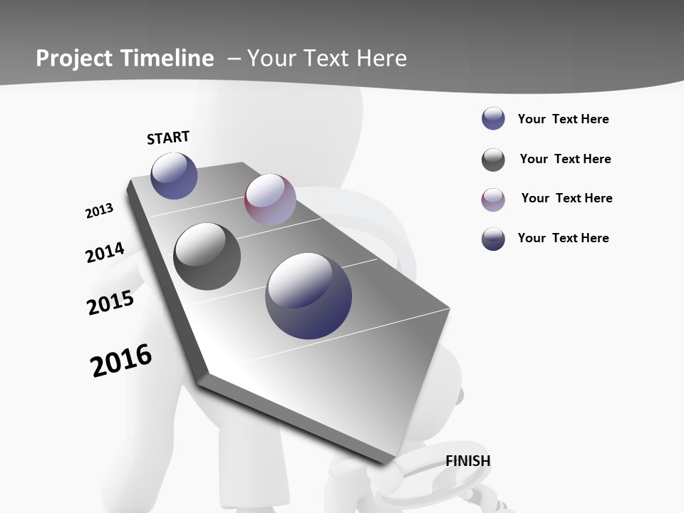 Close Up Render Magnifier PowerPoint Template