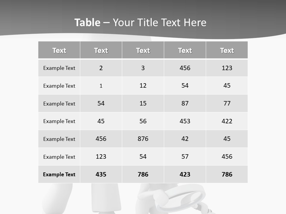 Close Up Render Magnifier PowerPoint Template