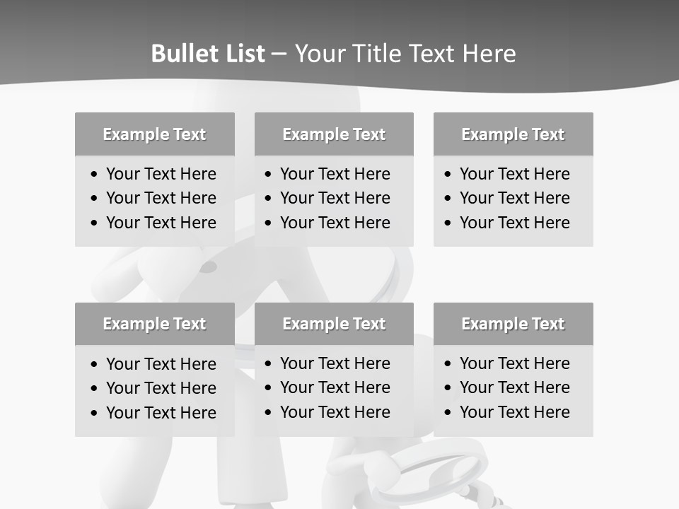 Close Up Render Magnifier PowerPoint Template