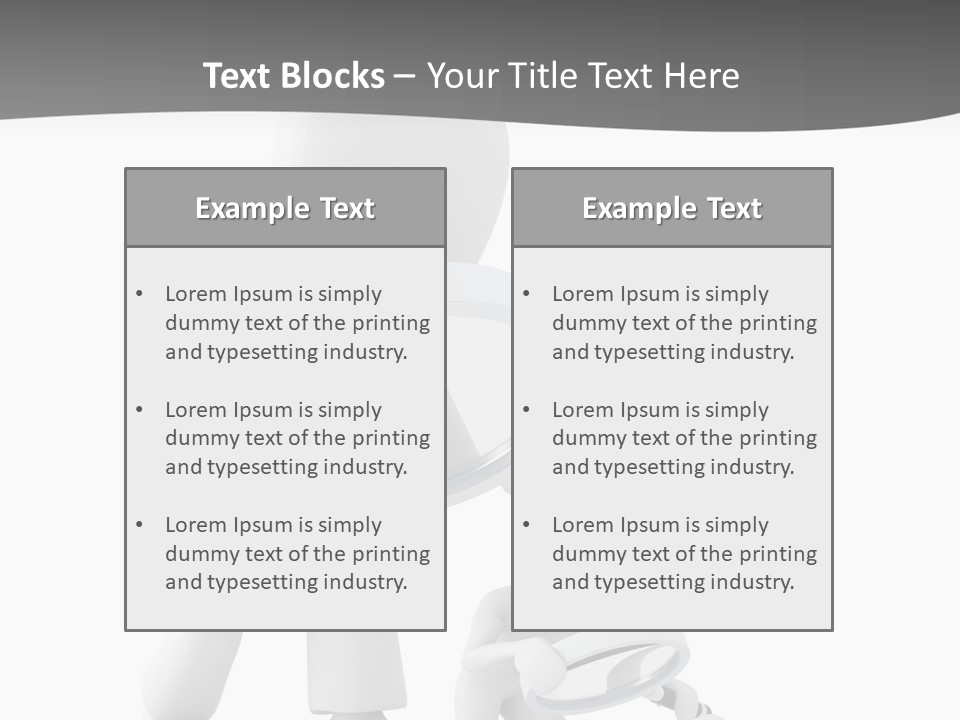 Close Up Render Magnifier PowerPoint Template