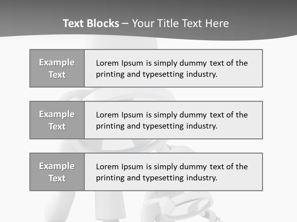 Close Up Render Magnifier PowerPoint Template