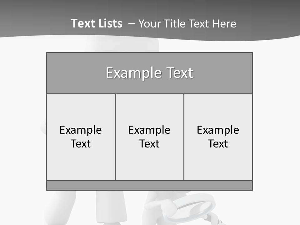 Close Up Render Magnifier PowerPoint Template