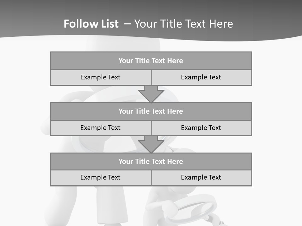 Close Up Render Magnifier PowerPoint Template