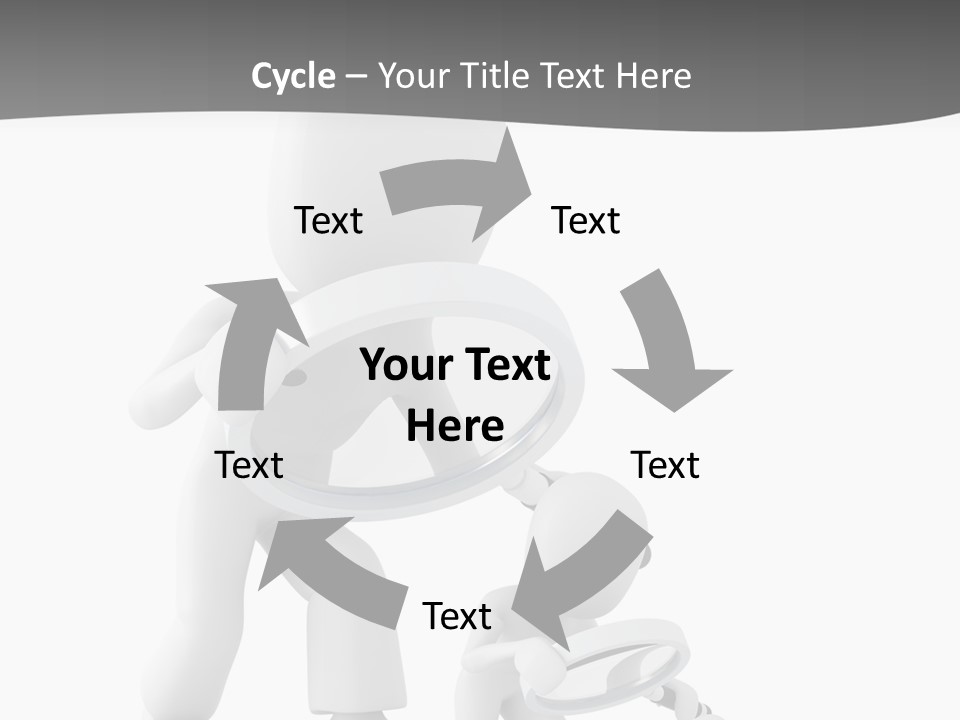 Close Up Render Magnifier PowerPoint Template