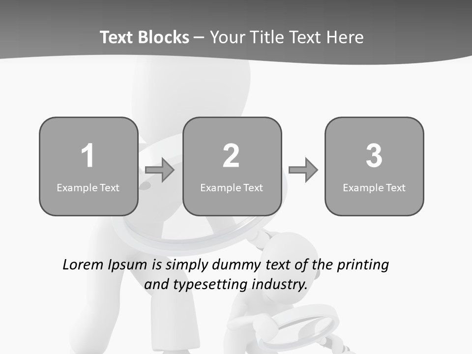 Close Up Render Magnifier PowerPoint Template