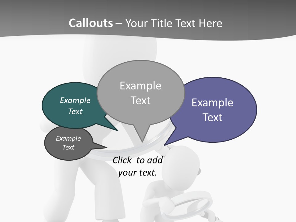 Close Up Render Magnifier PowerPoint Template
