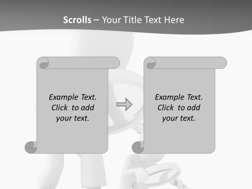 Close Up Render Magnifier PowerPoint Template