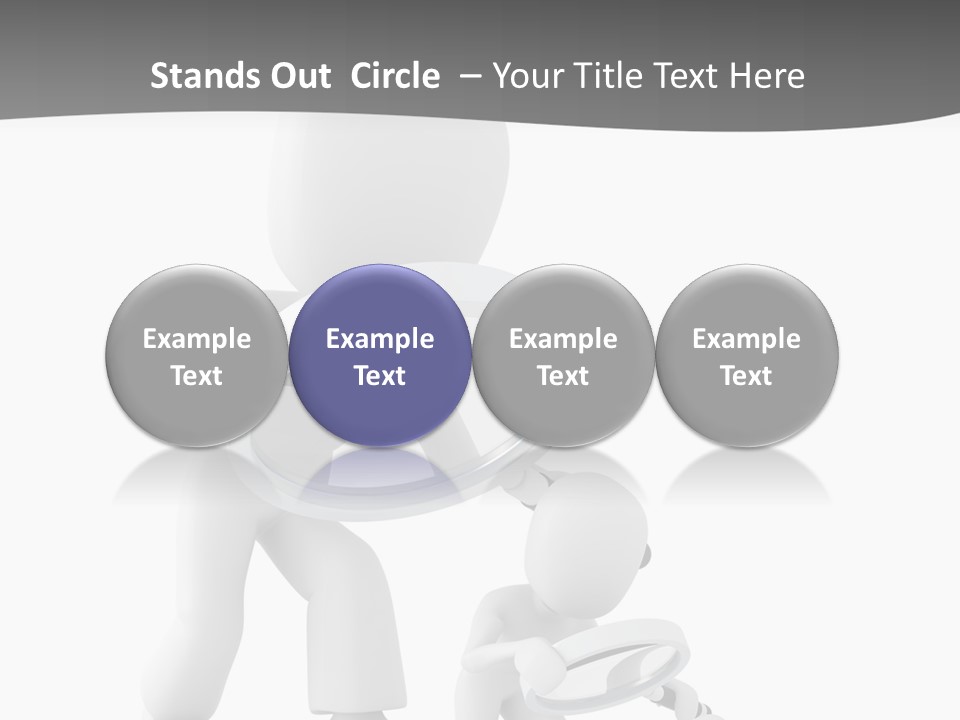 Close Up Render Magnifier PowerPoint Template