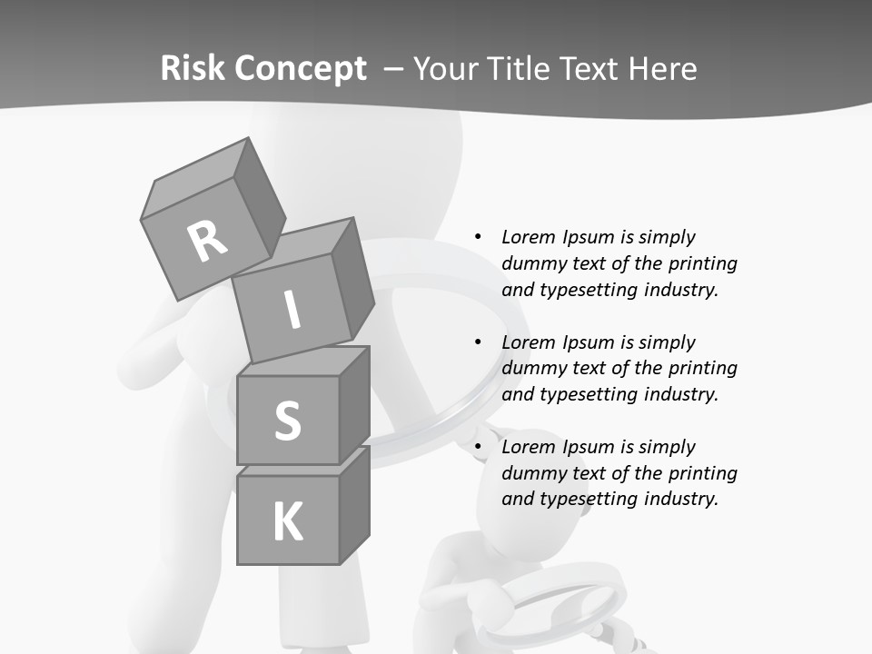 Close Up Render Magnifier PowerPoint Template