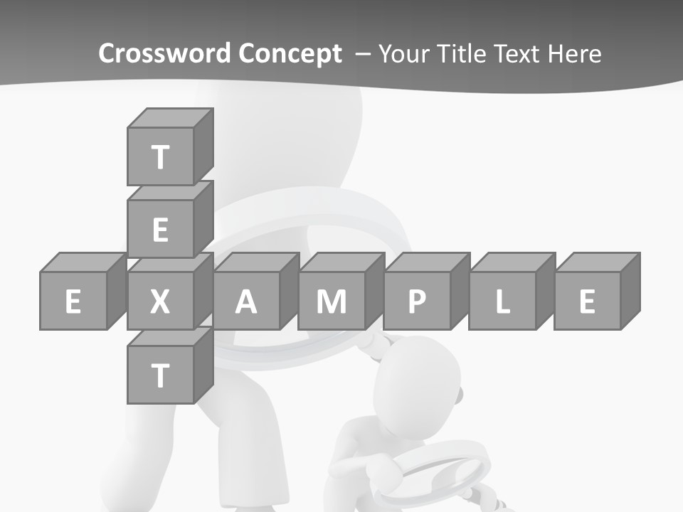 Close Up Render Magnifier PowerPoint Template