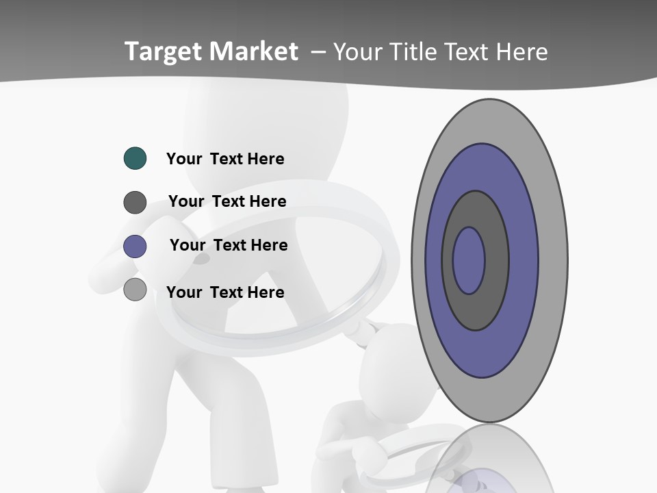 Close Up Render Magnifier PowerPoint Template