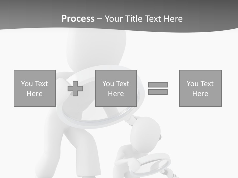 Close Up Render Magnifier PowerPoint Template