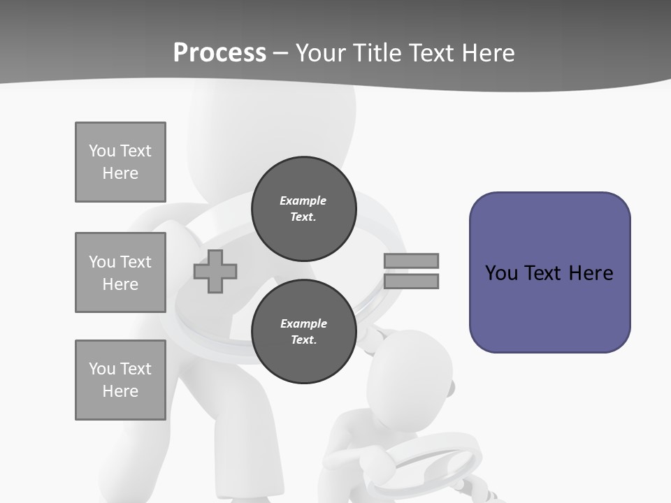 Close Up Render Magnifier PowerPoint Template