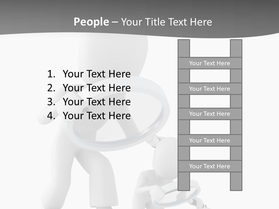 Close Up Render Magnifier PowerPoint Template