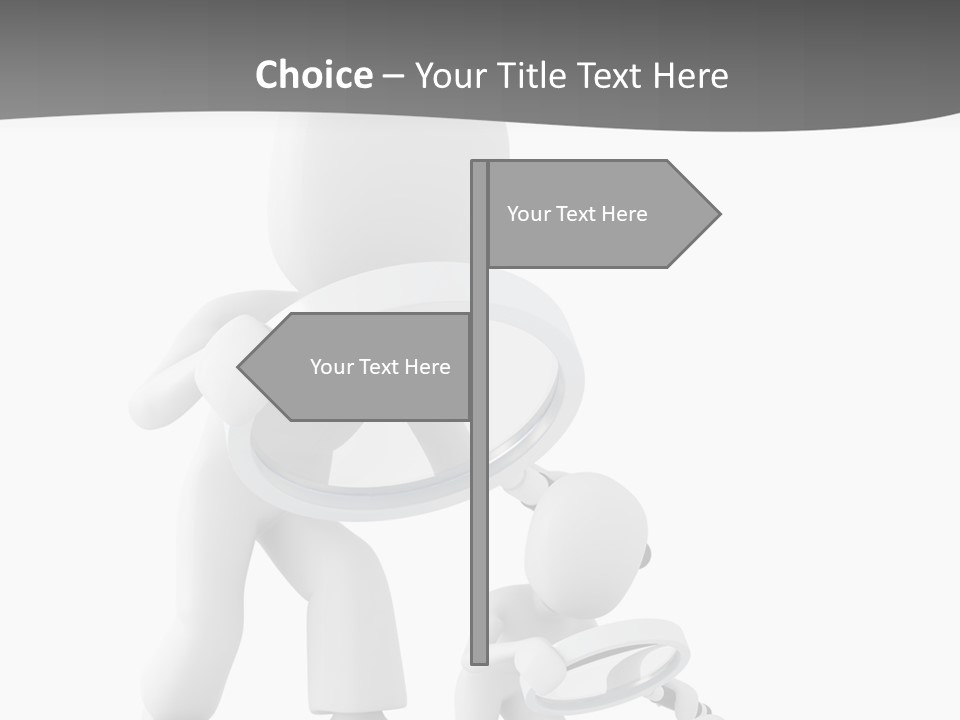 Close Up Render Magnifier PowerPoint Template