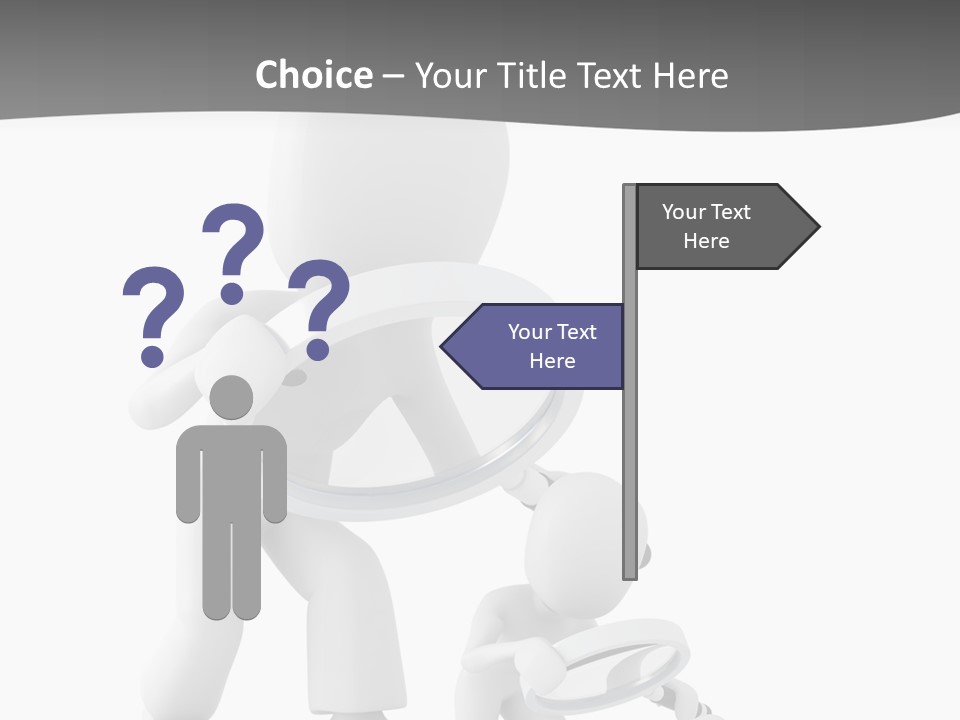 Close Up Render Magnifier PowerPoint Template