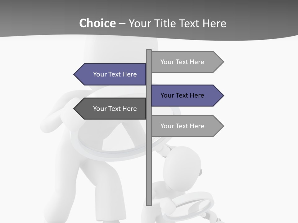 Close Up Render Magnifier PowerPoint Template