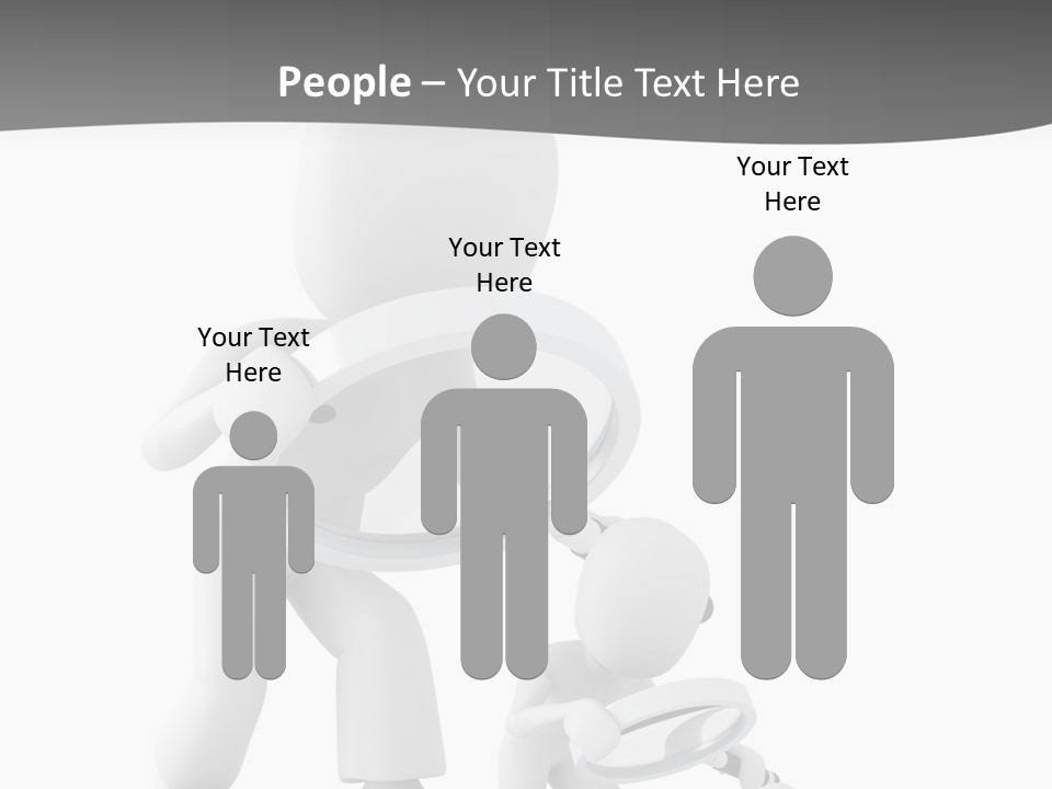 Close Up Render Magnifier PowerPoint Template