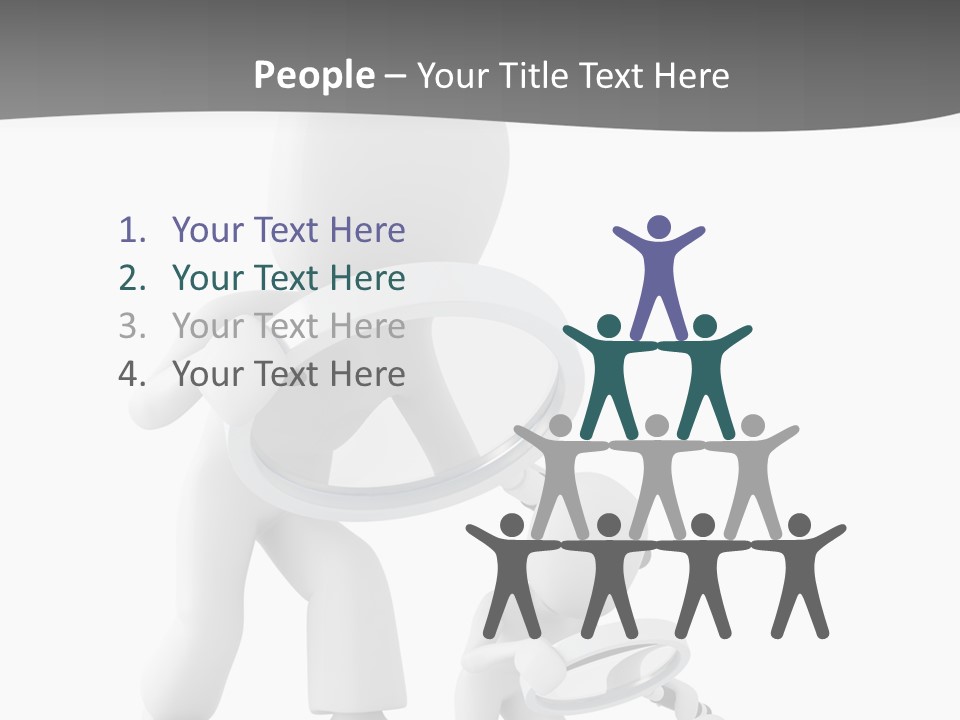 Close Up Render Magnifier PowerPoint Template