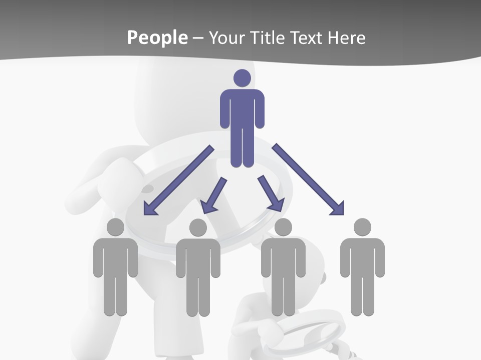 Close Up Render Magnifier PowerPoint Template