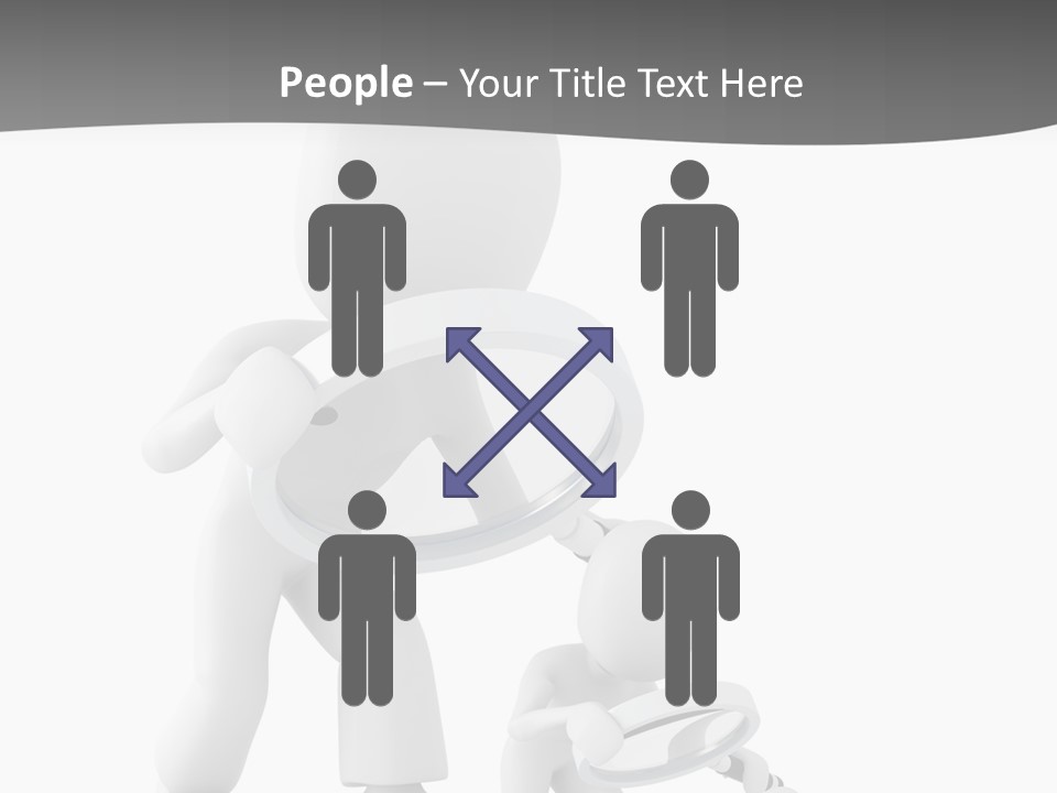 Close Up Render Magnifier PowerPoint Template