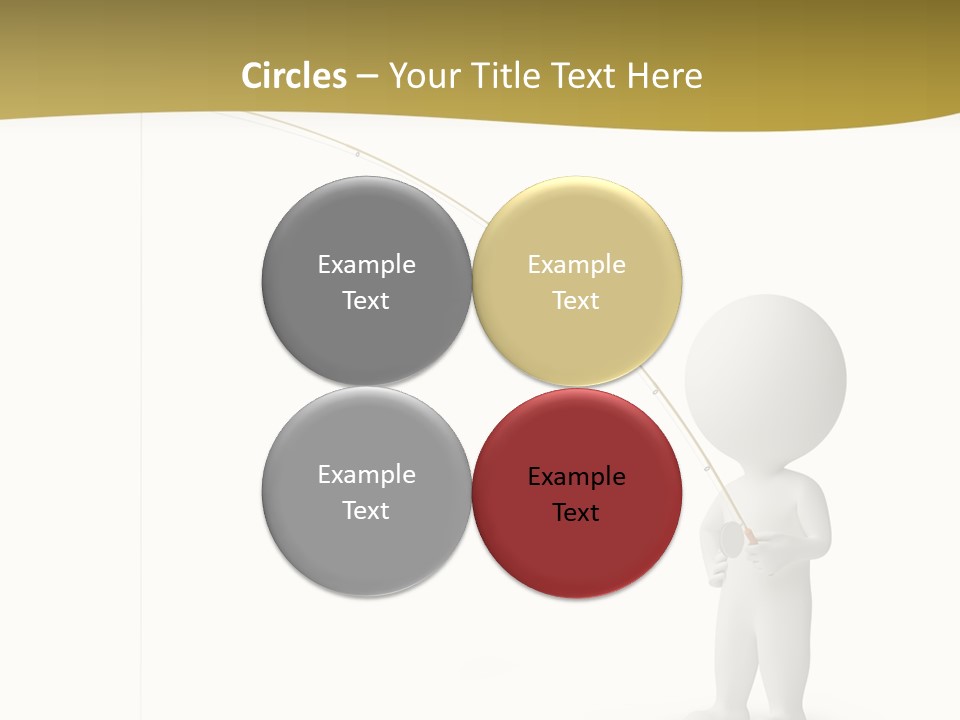 Leisure Sport Rod PowerPoint Template