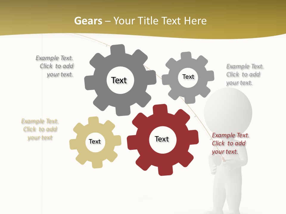 Leisure Sport Rod PowerPoint Template