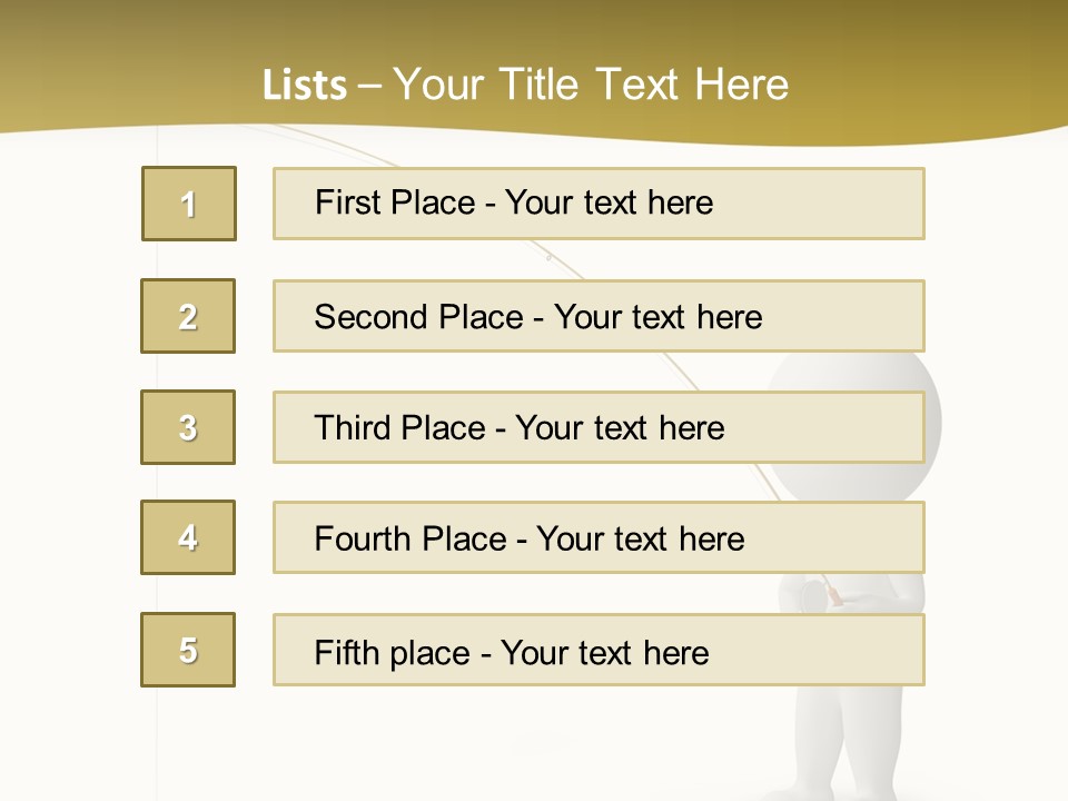 Leisure Sport Rod PowerPoint Template