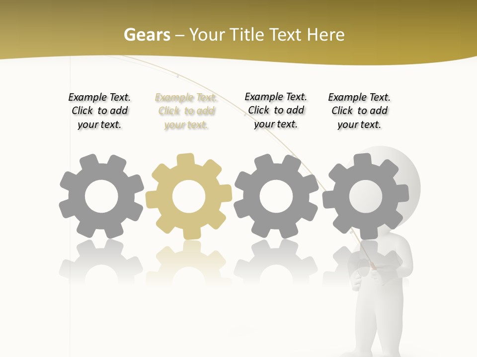 Leisure Sport Rod PowerPoint Template