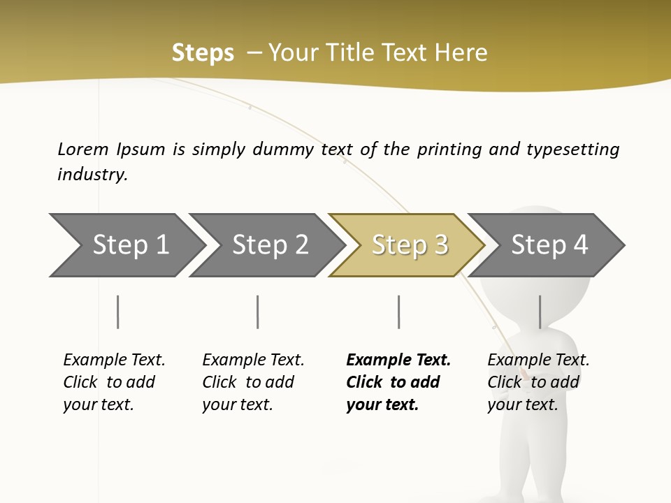 Leisure Sport Rod PowerPoint Template