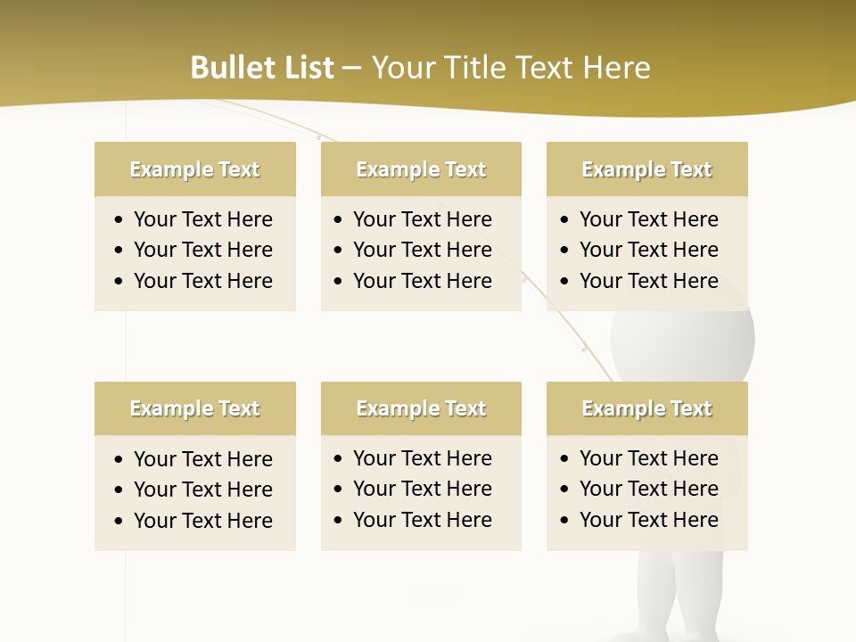 Leisure Sport Rod PowerPoint Template