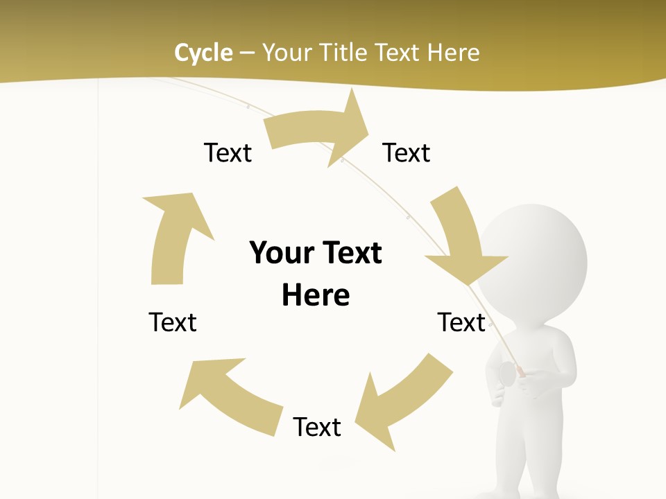 Leisure Sport Rod PowerPoint Template