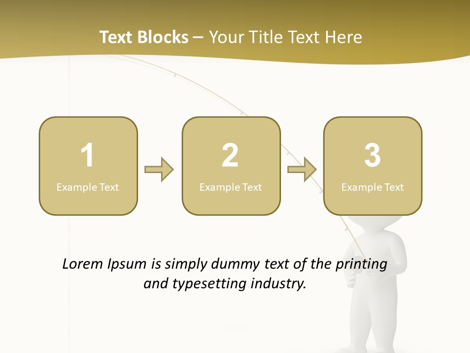 Leisure Sport Rod PowerPoint Template