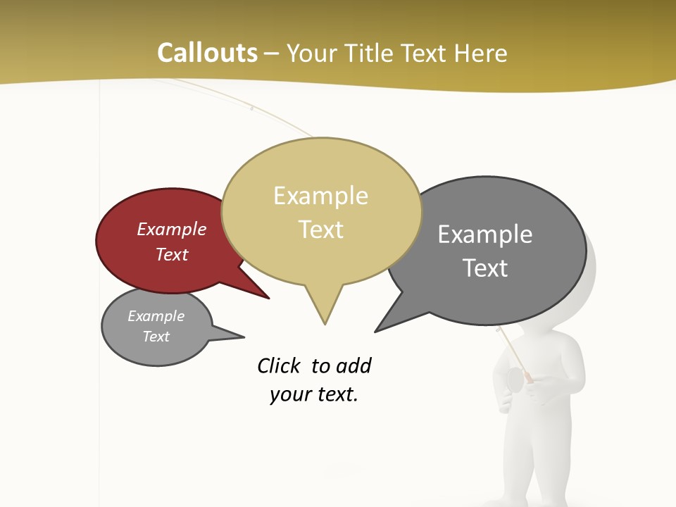 Leisure Sport Rod PowerPoint Template