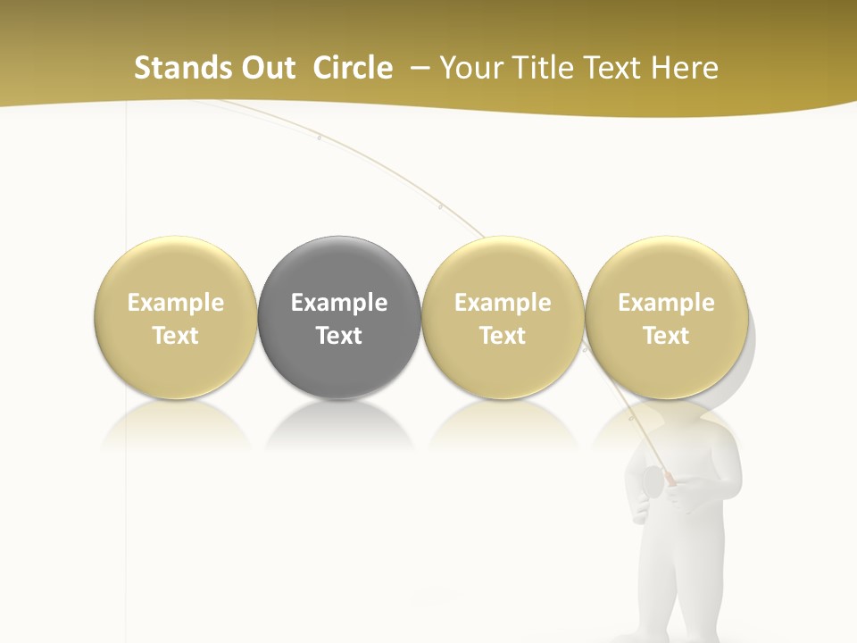 Leisure Sport Rod PowerPoint Template