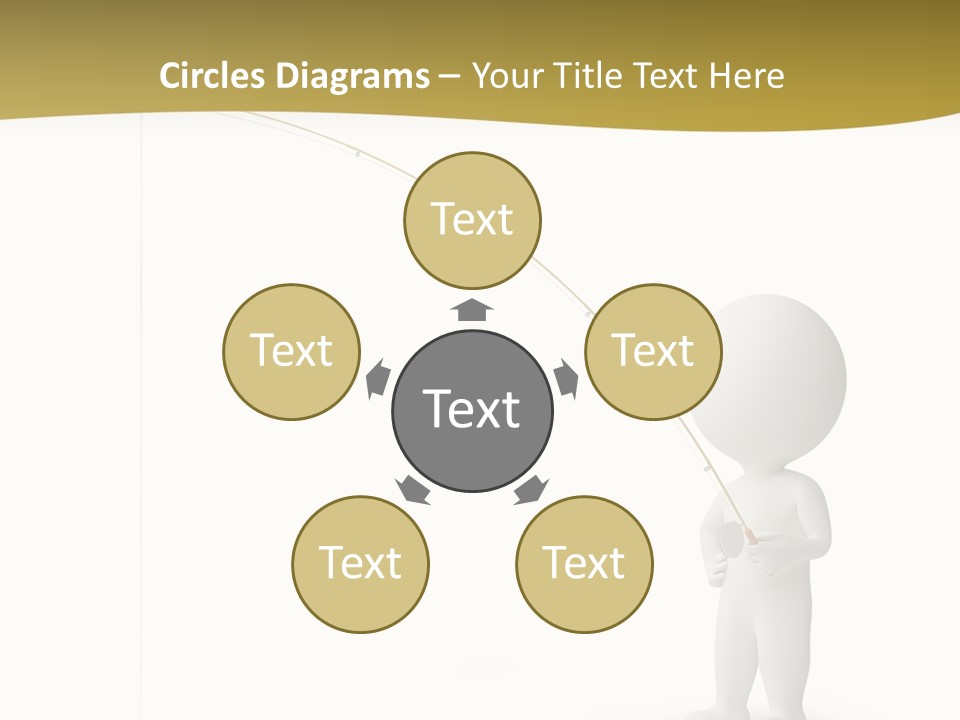 Leisure Sport Rod PowerPoint Template