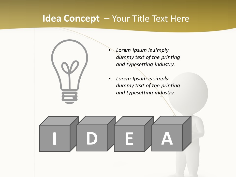 Leisure Sport Rod PowerPoint Template