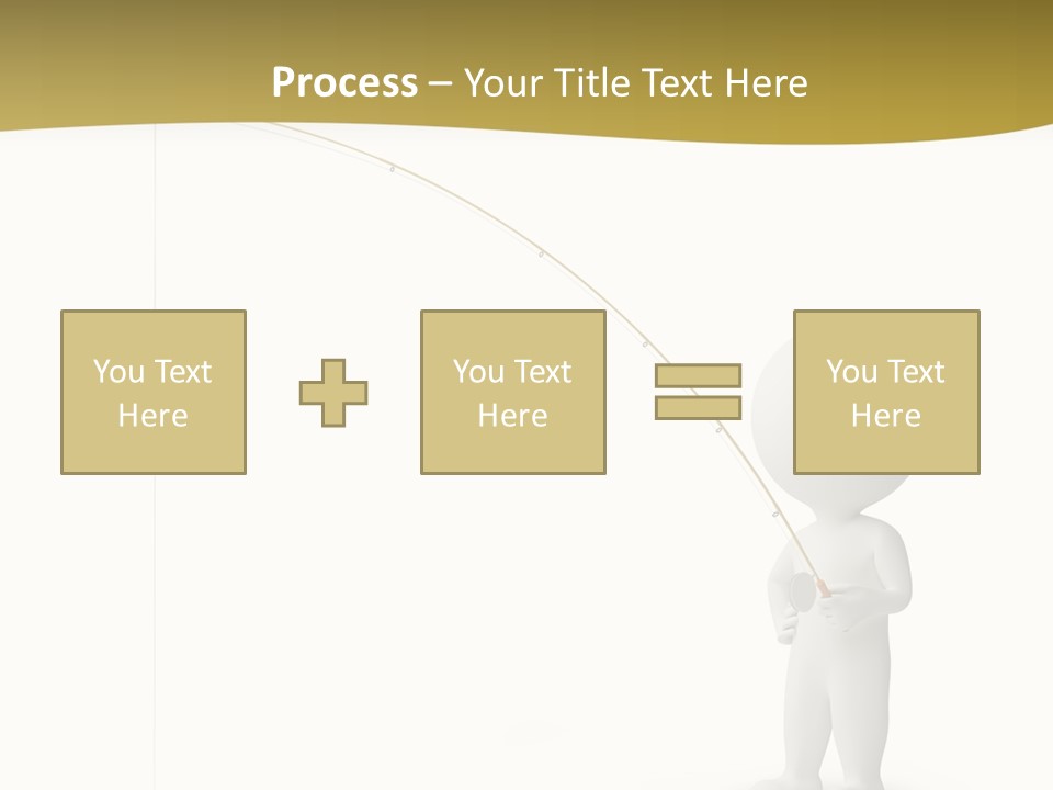 Leisure Sport Rod PowerPoint Template