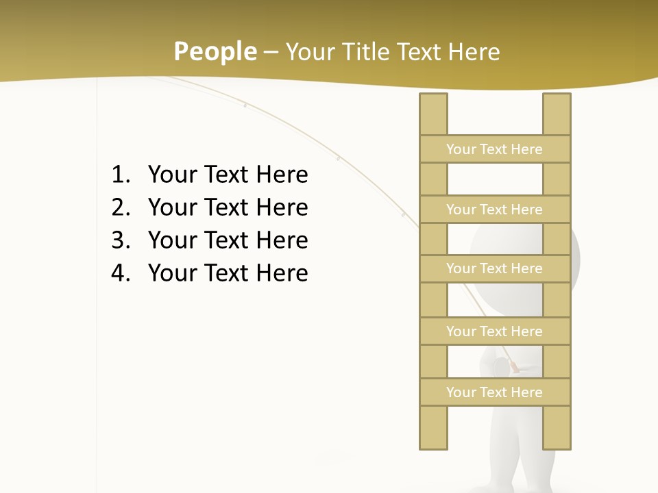 Leisure Sport Rod PowerPoint Template