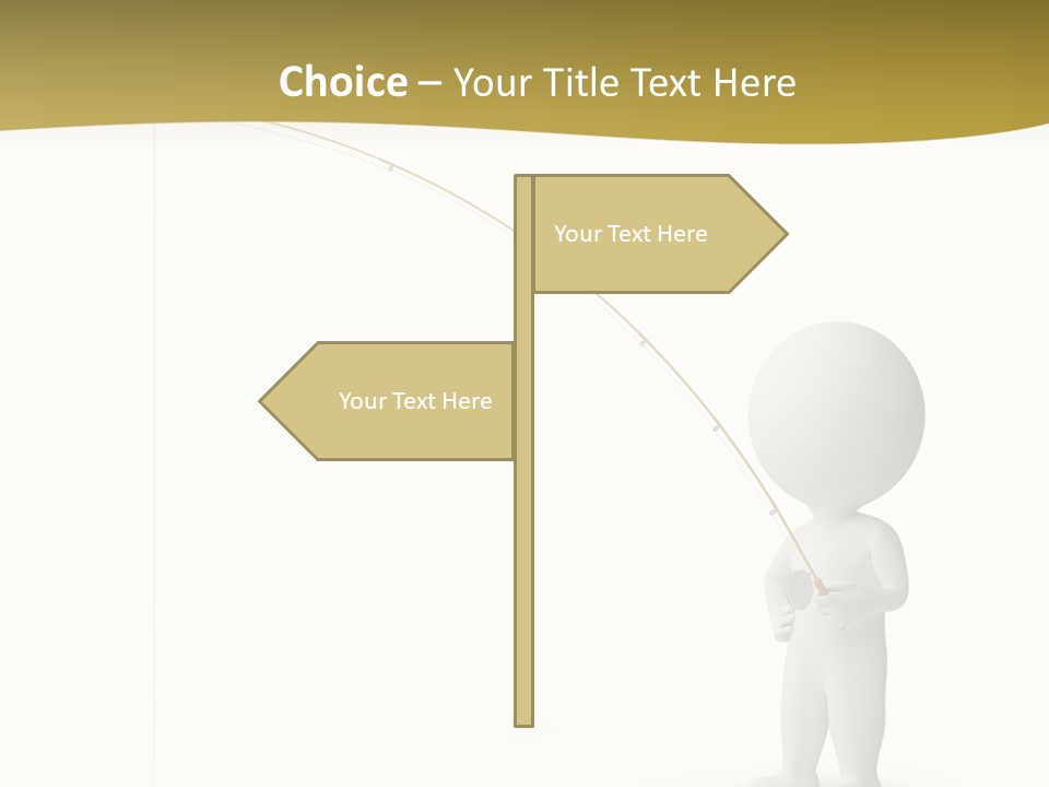 Leisure Sport Rod PowerPoint Template