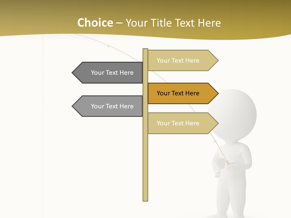 Leisure Sport Rod PowerPoint Template